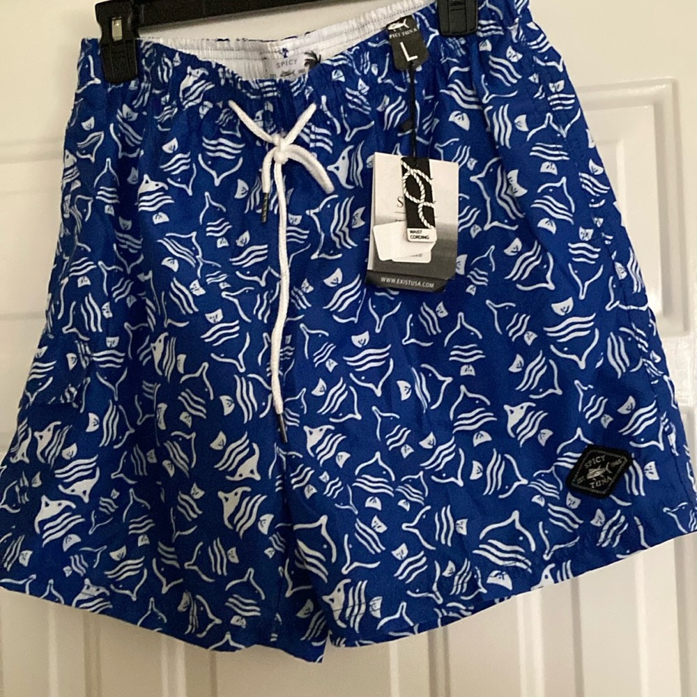 Spicy Tuna blue swim shorts